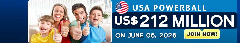 Start Winning BIGGER MULTI-MILLION Jackpots US$ 212 Million from USA Powerball on June 06, 2026!