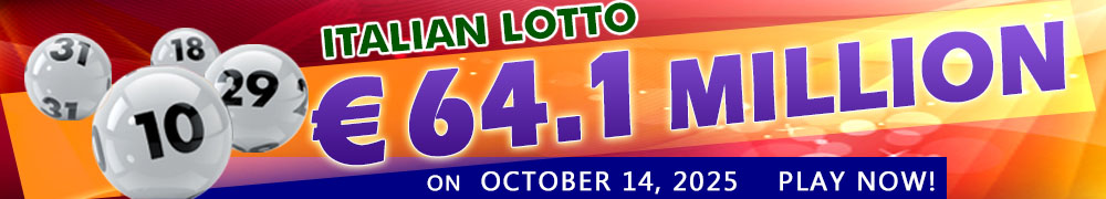 Another Rollover for Italian Lotto - PLAY NOW