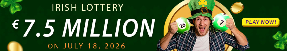 Try your luck for the next Irish lotto draw with an estimated jackpot of EUR 7 Million!