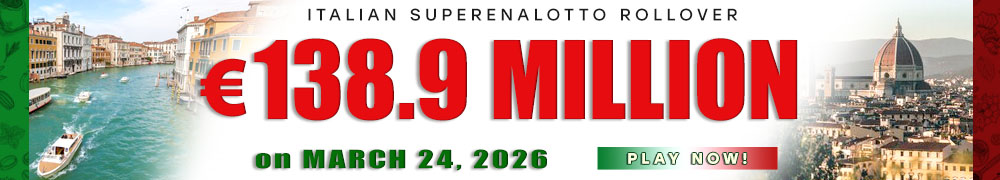 Another Rollover for Italian Lotto - PLAY NOW