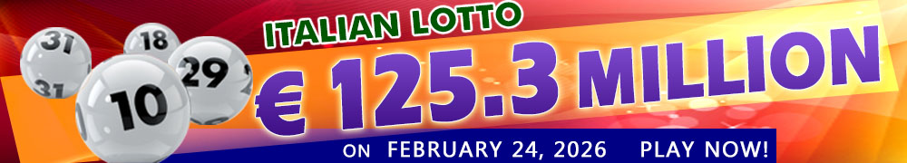 Another Rollover for Italian Lotto - PLAY NOW