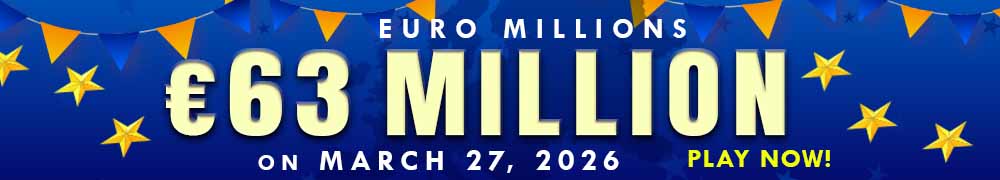 Euro Millions Rollover EUR 63 Million on March 27, 2026