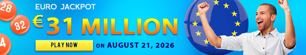 EuroJackpot: EUR 31 Million on August 21, 2026