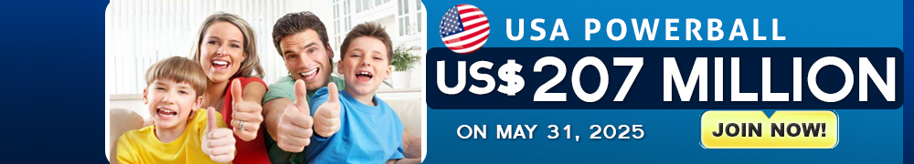 Start Winning BIGGER MULTI-MILLION Jackpots US$ 207 Million from USA Powerball on May 31!