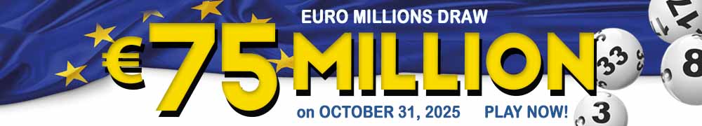 Euro Millions Rollover EUR 75 Million on October 31, 2025
