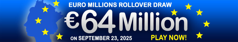 Euro Millions Rollover EUR 64 Million on September 23, 2025