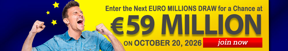 Euro Millions Rollover EUR 59 Million on October 20, 2026