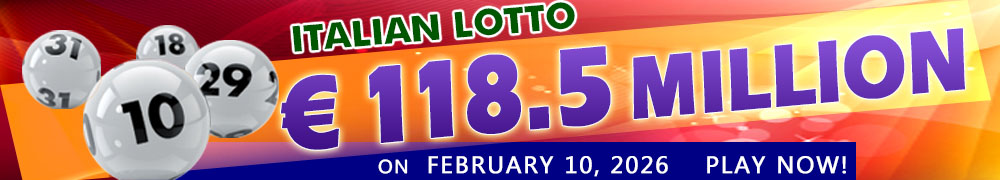 Another Rollover for Italian Lotto - PLAY NOW
