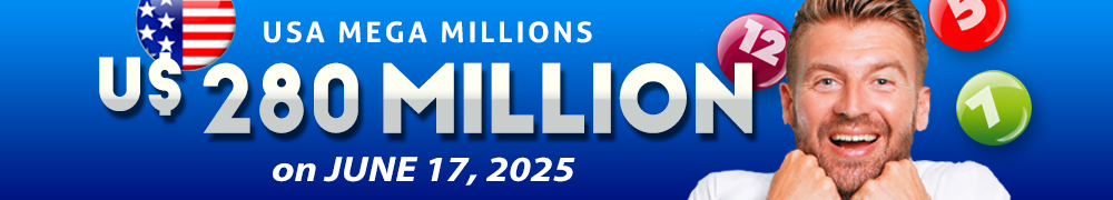 Win the Rollover Jackpot estimated at US$ 280 Million in the Mega Millions draw on June 17!