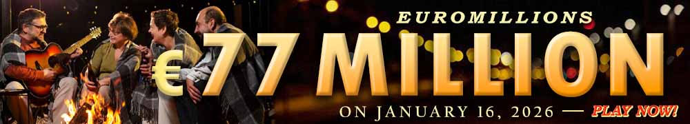 Euro Millions Rollover EUR 77 Million on January 16, 2026