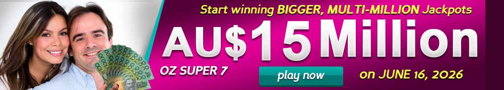 Start Winning BIGGER, MULTI-MILLIONS Jackpots AU$ 15 Million on June 16, 2026!