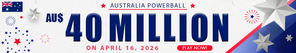 AU$ 40 Million on April 16, 2026 in the Australian Powerball Draw