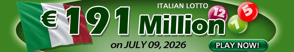 Another Rollover for Italian Lotto - PLAY NOW