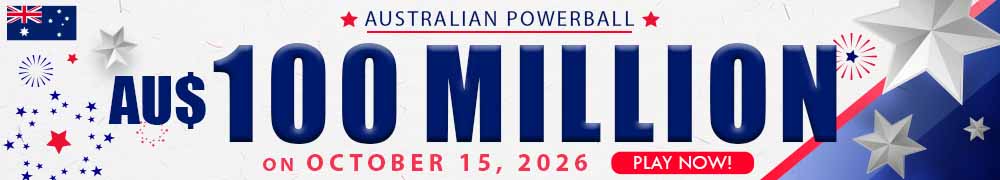 AU$ 100 Million on October 15, 2026 in the Australian Powerball Draw